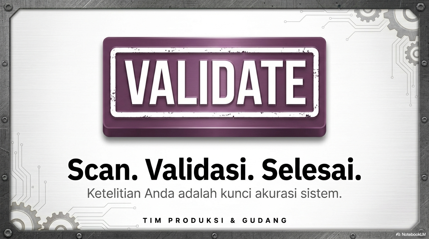 Scan. Validasi. Selesai.